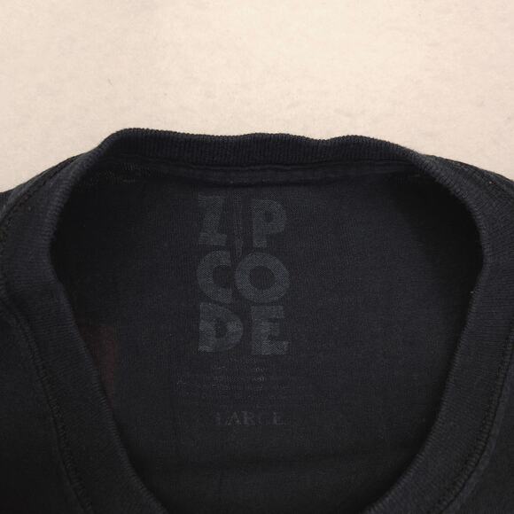 The Rolling Stones Zip Code Band Crew Neck T Shirt Mens Size Large L Black - Picture 3 of 9